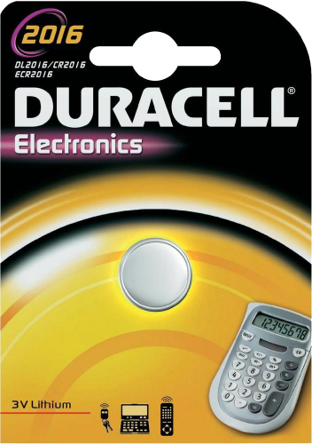 Батарейка литиевая DURACELL DL2016 3V /  блистер 1 шт