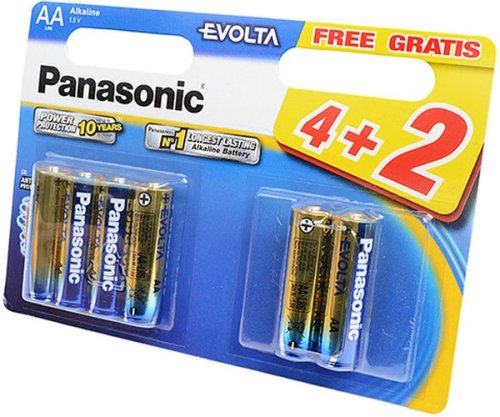 Panasonic Батарейки Evolta АА, 4+2 штук