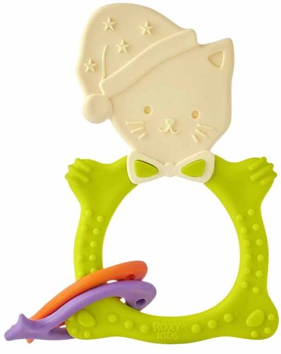 Roxy-kids Универсальный прорезыватель Meow teether / цвет зеленый