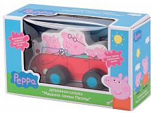 Peppa pig каталка "свинка пеппа. машина семьи пеппы", дерево					