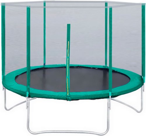 Батут Trampoline 8 ft, диаметр 2,4 м / цвет темно-зеленый