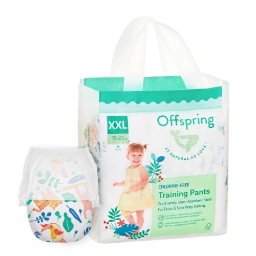 Offspring Трусики-подгузники, XXL 15-23 кг. 24 штуки / расцветка Джунгли