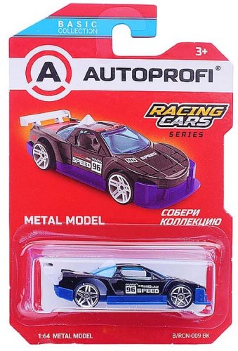 Autoprofi Машинка коллекционная Racing Cars / цвет чёрный