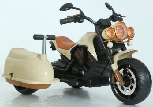 Toyland Трицикл Harley-Davidson с люлькой / цвет бежевый