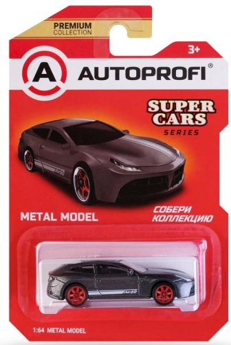 Autoprofi Машинка коллекционная 1:64 Super Cars / цвет серый